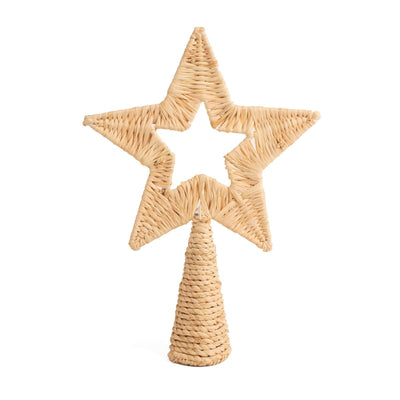 Holiday Tree Topper 11.5" - Natural Star