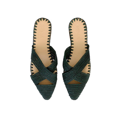 Venus Raffia Mule Hunter - Mules