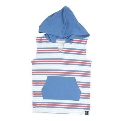 Tank Hoodie - Stripes Red/White/Blue - Hoodie