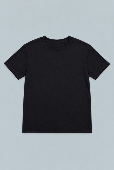 Junko Crewneck Tee - Black