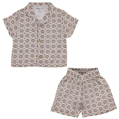 Jules Simple Set - Azulejo - Button Down Shirt