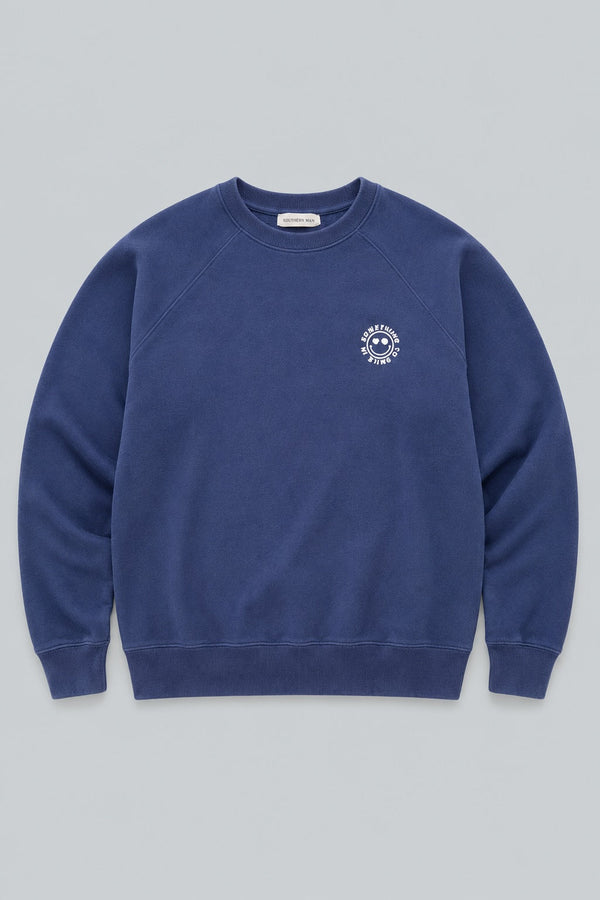 Something To Smile In Sweatshirt - Navy