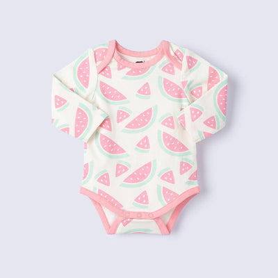 Long Sleeve Jack + Jill Bodysuit - Watermelon Crush