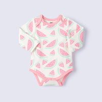 Long Sleeve Jack + Jill Bodysuit - Watermelon Crush