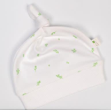 Bundle Of Joy Top Knot Interlock Cap - Innocence White