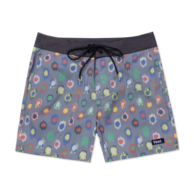 Abstract Polka Classic Trunks - Grey Multi