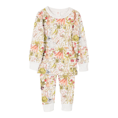 Long John Pajama Set - Garden Rabbit