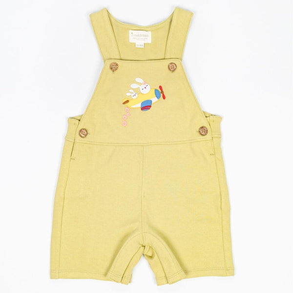 Up And Away Interlock Romper - Bamboo Green