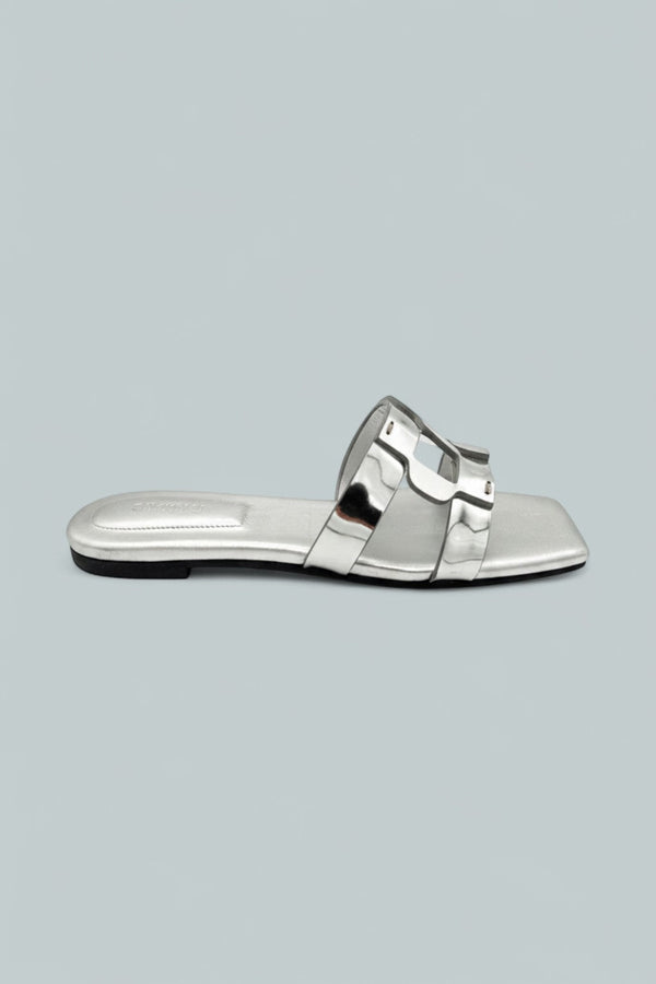 Monogram Slide - Metallic