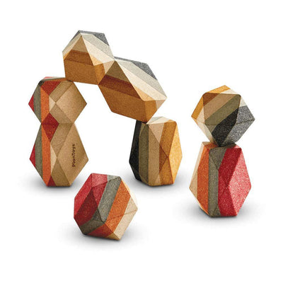 Geo Stacking Rock - Multicolor / Unisex / OS - ’Wooden Toy - Baby Kids Kids Adult Baby’