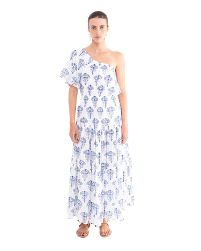 Sarah One Shoulder Dress - Lotus-Flower