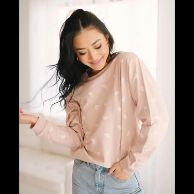 Ditsy Rainbow Organic Cotton Sweatshirt - Crewneck Sweatshirt