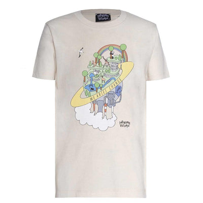 Graphic T Shirts For Boys And Girls Earth Day Print - Beige