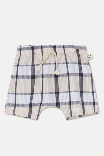 Plaid seersucker baby shorts - Unique
