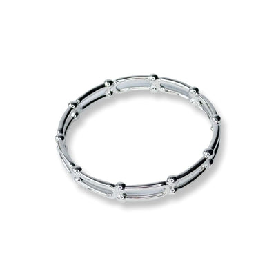 Grit Bangle - Silver