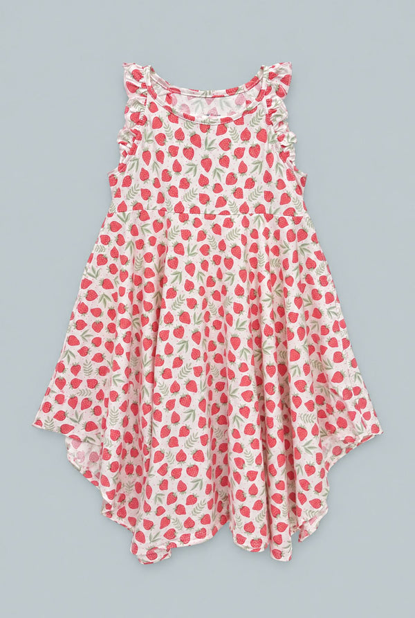 Emma's Racerback Dress - Strawberry Basil
