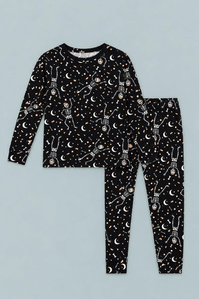 Big Kid Pajama Bag O' Bones - Dancing Skeleton