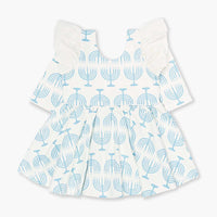 Double Ruffle Let'S Dance Dress - Light the Menorah