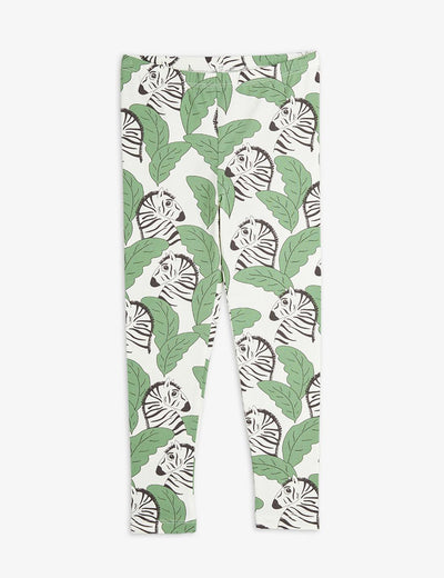 Zebras Aop Leggings - Green - Leggings