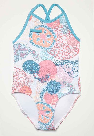 Ayla Full Piece Suit - Coral - One Piece Swim
