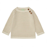 Merino Baby Sweater - Ecru/Hay