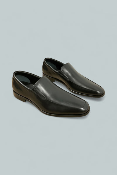 Men's Albany Slip On Apron Toe Dress Shoes - Black