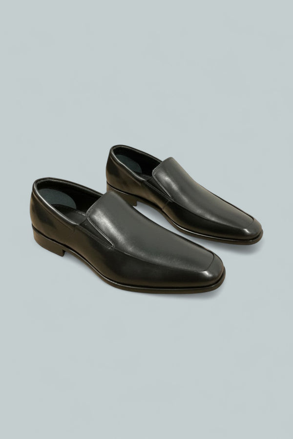 Men's Albany Slip On Apron Toe Dress Shoes - Black