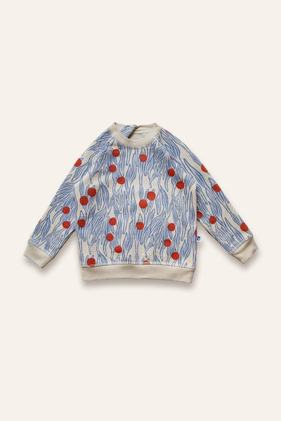 Organic Pima Cotton Kids Sweatshirt - Winter Berries
