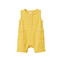 Camper Suit - Golden Yellow Sailor Stripe