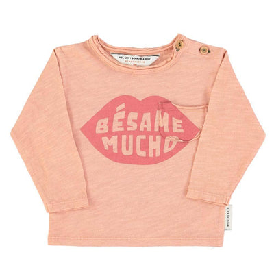 Baby Long Sleeve - Light Pink with Besame Mucho - FINAL SALE - T-shirt