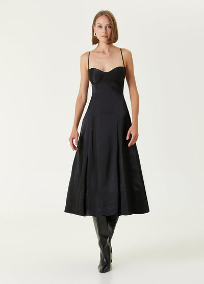 Pure Silk Your *Itch Silk Dress - Jet Black