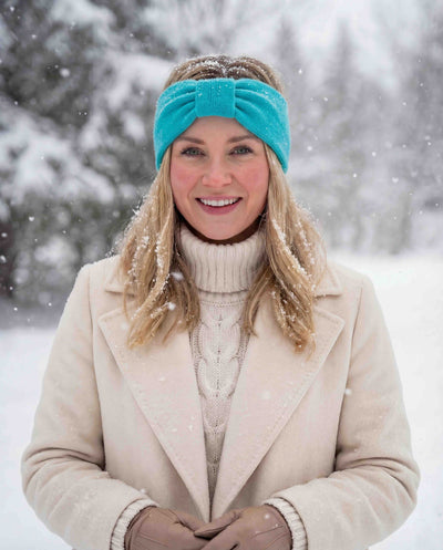 Headband With Knot - Turquoise