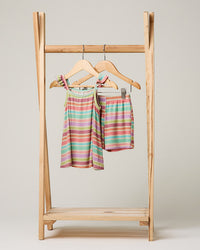 Baby Swing Top Set - Rainbow Stripe