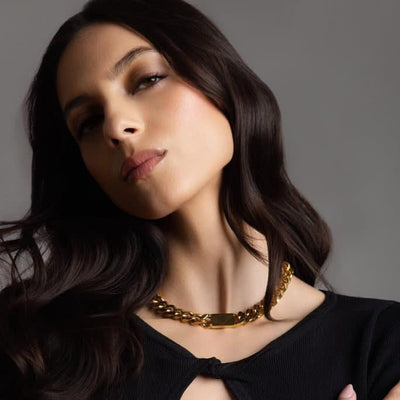 No One Id Necklace - Gold