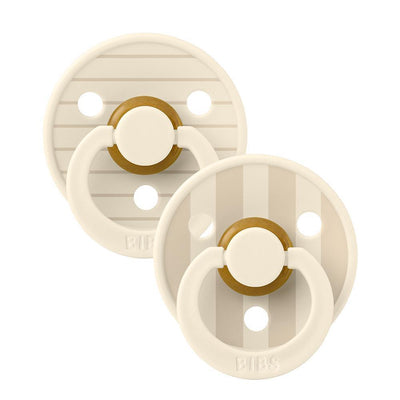 Bibs Pacifier 2 Pack - Ivory Vanilla Mix