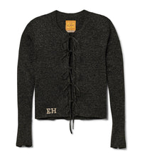 Villa Tie Front Knit Top - Stargaze