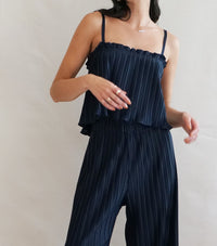 Pleated Sadie Camisole - Black