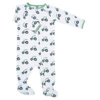 Zipper Footie - Tractor