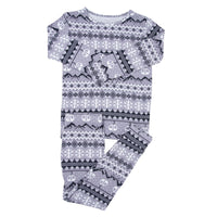 Big Kid Pajama - Fair Isle Ski Charcoal