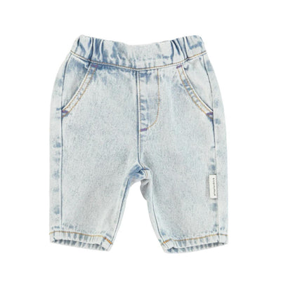 Baby Trousers - Washed Blue Denim