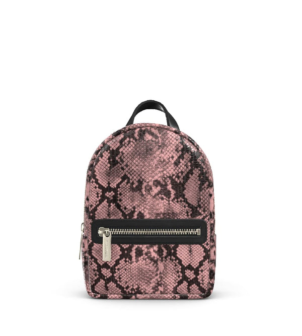 Moto Mini Backpack - Snake Pink/Black