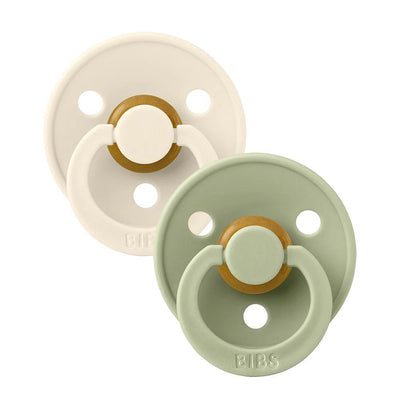 Bibs Pacifier 2 Pack - Ivory/Sage