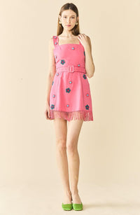 Sarah Bird Mini Dress - Pink Party
