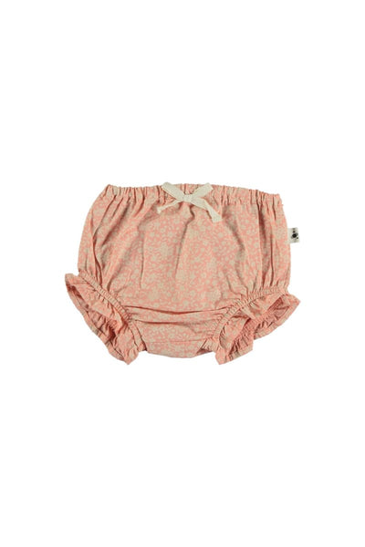 Organic Floral Baby Bloomers - Peach