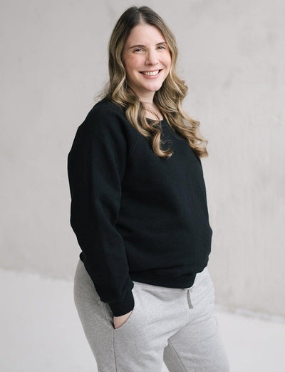 The Women's Crew Sweatshirt - Black