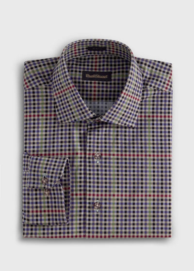 Multicolor Check Sport Shirt - Grey/Multi