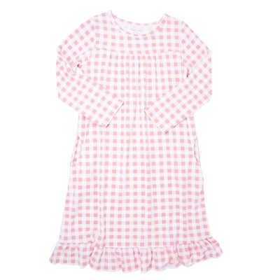 Boho Dress - Pink Gingham - Dresses