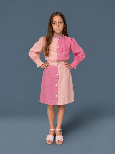 Squiggle Linen Set - Pink
