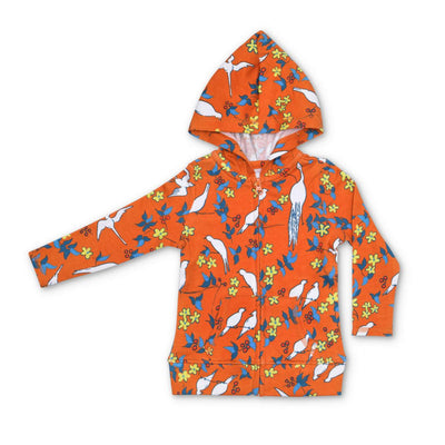 Lala Curio Hoodie - Enchanted Leaves Orange