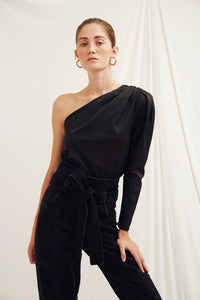 Jacky Cotton Top - Black